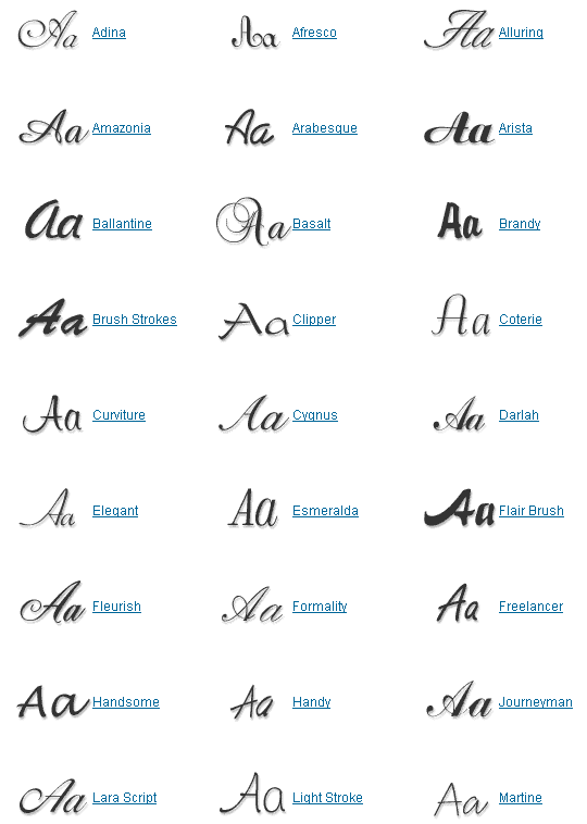 html safe fonts handwriting alphabet